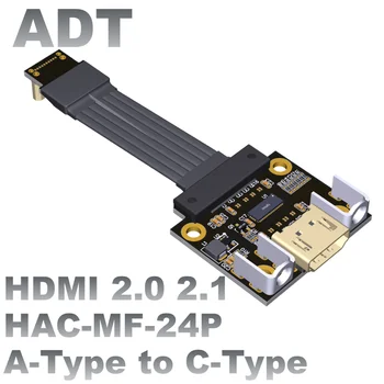 ADT Standard HDMI la Mini HDMI de sex Masculin la feminin Built-in Apartament subțire video cablu de extensie suport 4K/144 (UN tip la tip C)