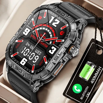 AMOLED Nou Ceas Inteligent pentru Oameni de apelare Bluetooth watch Sport Rula Ceasuri Monitor de Ritm Cardiac Pas Contra smartwatch 380mAh baterie