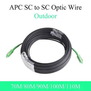 APC SC a SC Fiber Optic Fir Single-mode Single-core în aer liber Extensie Cablu Optic Converti Patch Cord 70M/80 M/90M/100M/110M