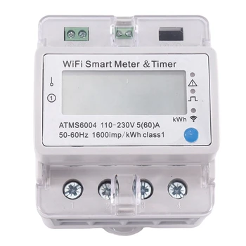 ATMS6004 Șină Din WIFI Contor de Energie Inteligent Wifi Metru Timer Inteligent 4P Tuya Control de la Distanță WIFI Metru