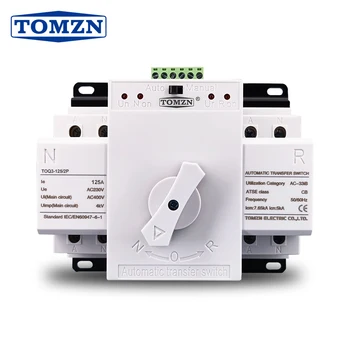 ATS 125A 2P 230V MCB tip Dual de Alimentare Automată comutator de transfer TOMZN TOQ3-2P/125 PV orașul Generator de putere