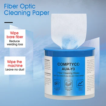 AUA-Y3 Fibra optica Curățare de Praf de Hârtie-hârtie liber Ștergeți hârtie FTTH Fibra de Instrumente de Curățare