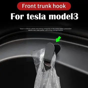 Accesorii auto pentru Tesla Model 3 Fata Portbagaj Sac de Bacanie Cârlig Versiune de Upgrade Față Portbagaj Cârlig Model 3 2017-2020