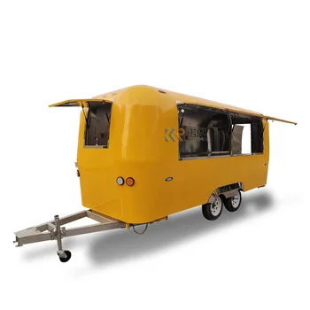 Airstream Mobil Căruțe Alimentare produse Alimentare Mobile Tralier Hot Dog Vending Trailer Cu PUNCT CE