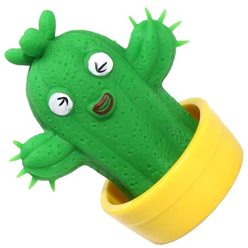 Amuzant Cactus Stoarce Jucărie Moale TPR Stretchable Pinch Senzoriale Jucărie de Relief de Stres Aerisire Jucărie Pentru Copii Adulți Noutate Jucărie
