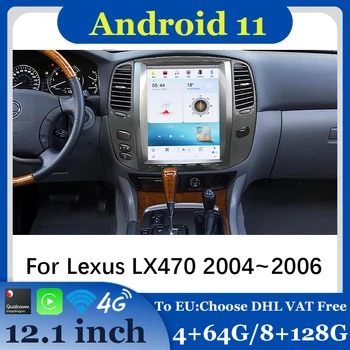 Android Auto Radio Auto Coche Central Multimidia Video Player Wireless Carplay Pentru Lexus LX470 2004-2006