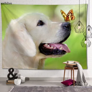 Animale de Companie drăguț Câine Labrador Personalizate HD Tapiserie Pentru Covor de Călătorie Saltea Covoare de Perete Art Decor Acasă 70x95cm,100x150cm,130x150cm