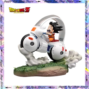 Anime Șapte Dragon Ball Gk Motocicleta Son Goku/Son Gohan Acțiune Figura 21cm Pvc Statuie Modelul de Colectare de Jucării Decor Copil Cadou