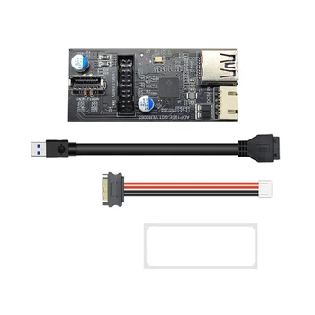 Antet 19Pin de Tip E + 19Pin Placa de baza de la 1 la 2 Splitter USB 3.0 Hub USB Adaptor Conector USB 19Pin Conectorului(A)