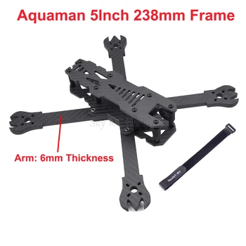 Aquaman 5inch 238mm X238 Fibra de Carbon Quadcoper Cadru Kit Cu 6mm Înlocuire Braț Pentru RC Curse Freestyle Drone