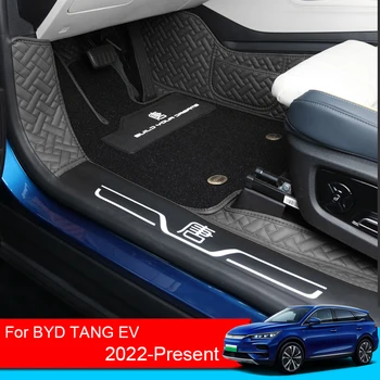 Auto Styling Personalizat Portbagajul din Spate Mat Pentru BYD TANG EV 6Seats 2022-Prezent Piele rezistent la apa de Picior, Saltea Pad Internă Accesorii
