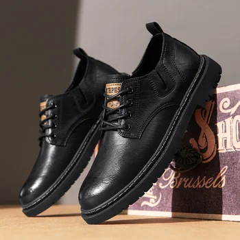 Barbati Pantofi de 2023 de Lux Elegante, lucrate Manual Rochie de Mireasa Pantofi de zi cu Zi Omul Încălțăminte din Piele Dantela Sus Pantofi pentru Bărbați Transport Gratuit