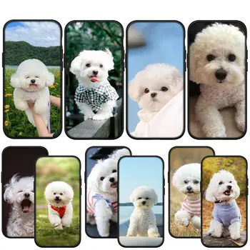 Bichon Frise de Câine de Companie Carcasa Moale pentru iPhone 15 14 13 12 Mini 11 Pro X XR XS Max 7 8 Plus + 15+ 14+ 8+ 7+ 15Plus Telefon Acoperi Caz