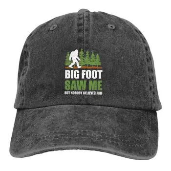Bigfoot, Sasquatch Multicolor Pălărie Atins Bărbați Femei Cowboy Capac de Potrivire M-a Văzut Credincioși Tematice de Baseball Capace Parasolar Proteja Pălării
