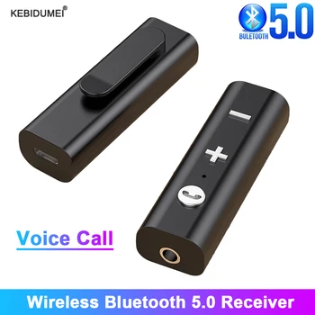Bluetooth 5.0 Receptor Adaptor Jack de 3,5 mm Bluetooth Car Kit Aux Muzica Wireless Receiver Audio Pentru Căști de Sprijin Apel Vocal