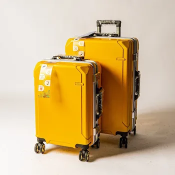 Bărbați și femei nou cadru de aluminiu carucior cutie de cost-eficiente valiza mare aspectul nivel valiza internat cutie