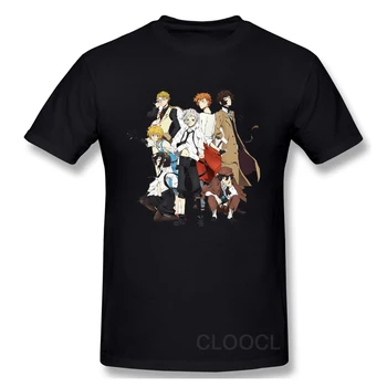 CLOOCL Japonez de Desene animate Anime Câinilor fără stăpân din Bumbac 100% Tricou Casual, Teuri Street Style Hip-Hop-Tricouri tricou Negru Picătură de Transport maritim