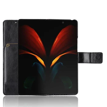 Caz Pentru Samsung Z Fold 2 5G Caz Magnetic Portofel din Piele Acoperire Pentru Samsung Galaxy Z Fold2 5G Sta Coque Cazuri de Telefon