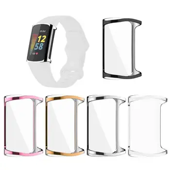 Ceas Display Caz de Protecție Pentru Fitbit Charge5 Brățară Inteligent Acoperire Completă TPU Cadru Capac Ecran ForCharge 5 Ceas Inteligent