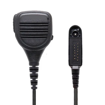 Cel mai bun-de vânzare PMNN4021A de umăr negru de la distanță difuzor microfon walkie talkie potrivit pentru GP328 GP338