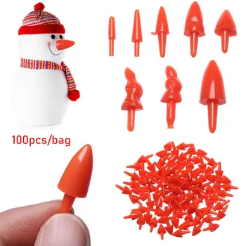 Cele mai noi Papusi Papusi de Plastic Umplute Animale de Pluș om de Zăpadă Nas Roșu Cusut Crafting Moș Crăciun Artizanat DIY Papusa Nasul
