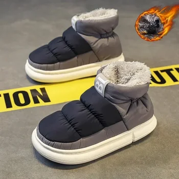 Cizme De Zapada Bărbați Femei Iarna 2024 Noi Iubitorii De Pluș Gros De Bumbac Confortabil Pantofi Impermeabil Anti-Alunecare În Aer Liber Pantofi Casual Apartamente
