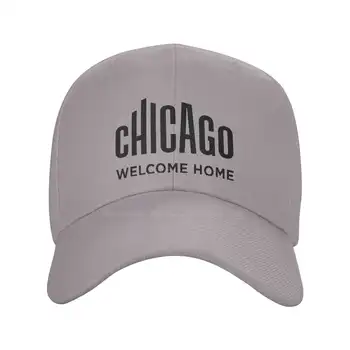 Convenția de la Chicago și Turism de Calitate de Top Logo Denim șapcă de Baseball capac Tricotate pălărie