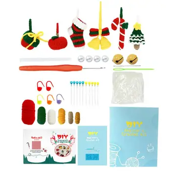 Croșete Kit de crăciun Tricotat Croșetat Set Ace de Croșetat de Tricotat Croșetat Accesorii Pentru Incepatori Croșetat Consumabile