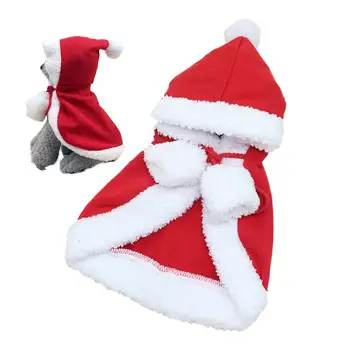Crăciun Câine Poncho Crăciun Catelus Cape Respirabil Și Reglabil Animale De Companie Accesorii Costum Pentru Petrecere De Craciun Petrecere Cu Tema