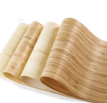 Culoare naturala de Bambus Carbonizat Piele Furnir din Lemn Chitara Panou Decorativ L:2.5meters Latime:300mm T:0.2-0.3mm