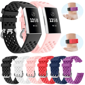 Curea din silicon Pentru Fitbit Charge 4 Ceas Brățară Band Watchband Pentru Fitbit Charge 4 Curea de Ceas din Cauciuc Sport Bratara 2020 Nou