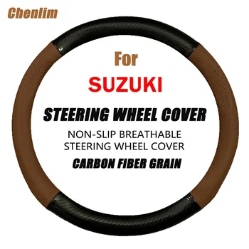 Cutanată Fibre Volan Masina Acoperă Ușor de Instalare Subțire Și Non Alunecare Volan Masina Acoperire Pentru Suzuki IK-2
