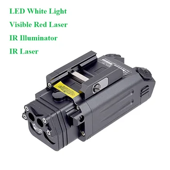 DBAL-PL Iluminator IR Roșu cu Laser Pointer 400 lumen LED Armă de Lumină Tactic Pistol cu Lanterna Picatinny Muntele Pușcă de Vânătoare