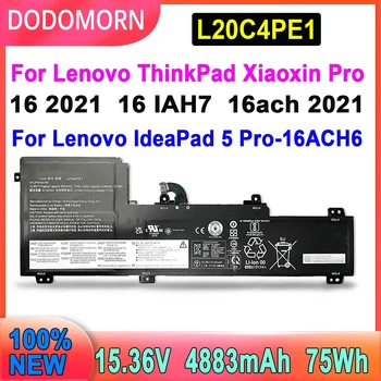 DODOMORN L20C4PE1 Baterie Laptop Pentru Lenovo 5 Pro-16ACH6 Pro-16IHU6 Creator 5-16ACH6 Serie 15.36 V 4883mAh 75Wh Transport Gratuit
