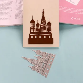 DUOFEN TĂIERE de METAL MOARE clădiri de Crăciun castele de ziua de nastere pentru DIY papercraft proiecte Hârtie Album Album 2019 noi