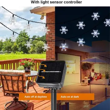DUS Solar Șir de Lumini de Basm 6M 30leds 8 Moduri în aer liber Lămpi Solare Impermeabil pentru Home Garden Street Decor de Crăciun