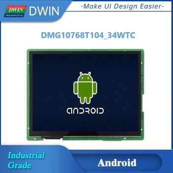 DWIN 10.4 Inch 1024*768 Android Display IPS TFT-LCD Industriale Capacitiv Touch Compatibil cu 4G WIFI USB, LAN, HDMI RS232/RS485