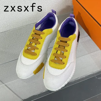 De lux Platforma Adidași Bărbați Femei Vara Airmesh Iubitor de Pantofi Plat Pentru Bărbați Dantela-Up Brand Tati Pantofi de sex Masculin 2023