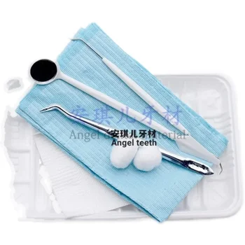 Dentare materiale de unică folosință cutiei dentare examinare orală sac, 1 bucata, 200 de seturi de plastic tava de instrumente