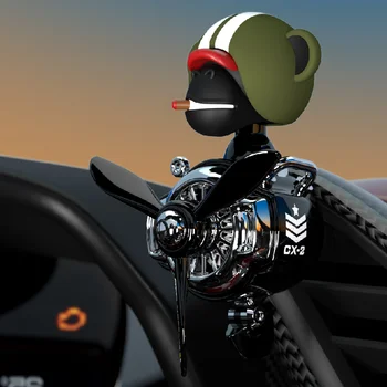 Desene animate tremura capul gorilla Pilot Odorizant Auto Rotirea Elicei Priza de Parfum Magnetic Design Accesorii Auto