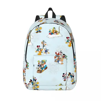 Disney Mickey Mouse Donald Duck Rucsac pentru Gradinita Elev de Școală Primară Bookbag Boy Fata de Copii Daypack de Călătorie
