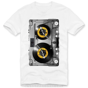 Dj Bandă T-Shirt Photo Print Mc Muzica Disco 80Er 90Er Retro Casetă Rândul său, Tabelul Amuzant Tricou Bărbați cu Mânecă Scurtă, Tricouri Tricou