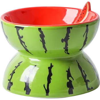 Drăguț Ceramice de Companie Castron pentru Câini și Pisici Anti-cervical Castron de Alimentare Crescute Potabilă Consumul de Feeder Consumabile pentru animale de Companie
