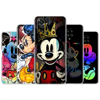 Drăguț Mickey Mouse Caz Clar Pentru Xiaomi Redmi Note 10 11 Pro 9 9M 9A 9 8 9C 10C 7 8T K40 tpu Moale Capacul Telefonului