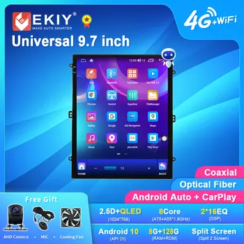 EKIY TT7 Android 10.0 9.7 inch Auto Multimedia Video Player Universal Stereo Radio GPS Nu 2Din Carplay casetofon Unitatea de Cap
