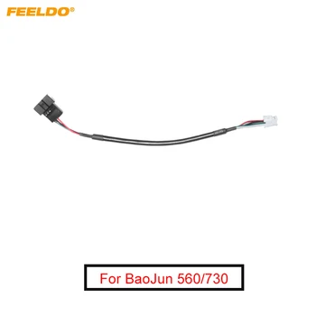 FEELDO Car Audio Original Plug 4P Intrare de Date mass-Media de Sârmă Masina AUX Adaptor Pentru BaoJun 560/730 AUX Cablu Adaptor