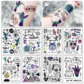 Fantezie Cerul Înstelat Culoare Animal Autocolante Tatuaj Impermeabil Tatuaj Autocolante De Desene Animate Pentru Copii Tatuaje Temporare