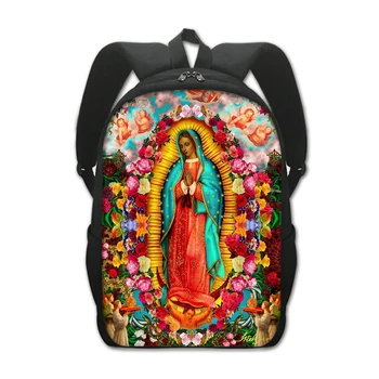 Fecioara Maria, fecioara din Guadalupe Rucsac Vintage Religia lui Isus ghiozdane Femei Barbati Rucsac Student Rucsacuri Laptop Cadou