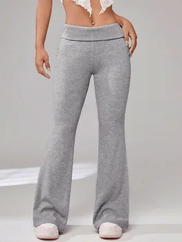 Femei Ars Yoga Pantaloni Casual Culoare Solidă Talie Elastic pantaloni evazati Pantaloni Bootcut pentru Streetwear