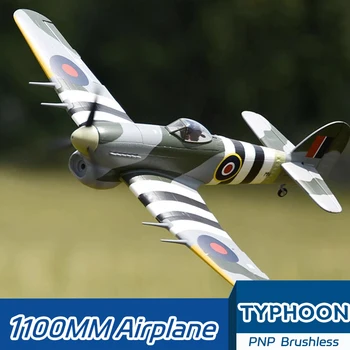 Fms 1100mm-al doilea Război Mondial marea Britanie Taifun Hakwer Model de Aviație Avion Control de la Distanță Rc Avion Electric Avioane Typhoon Sport în aer liber, Jucării